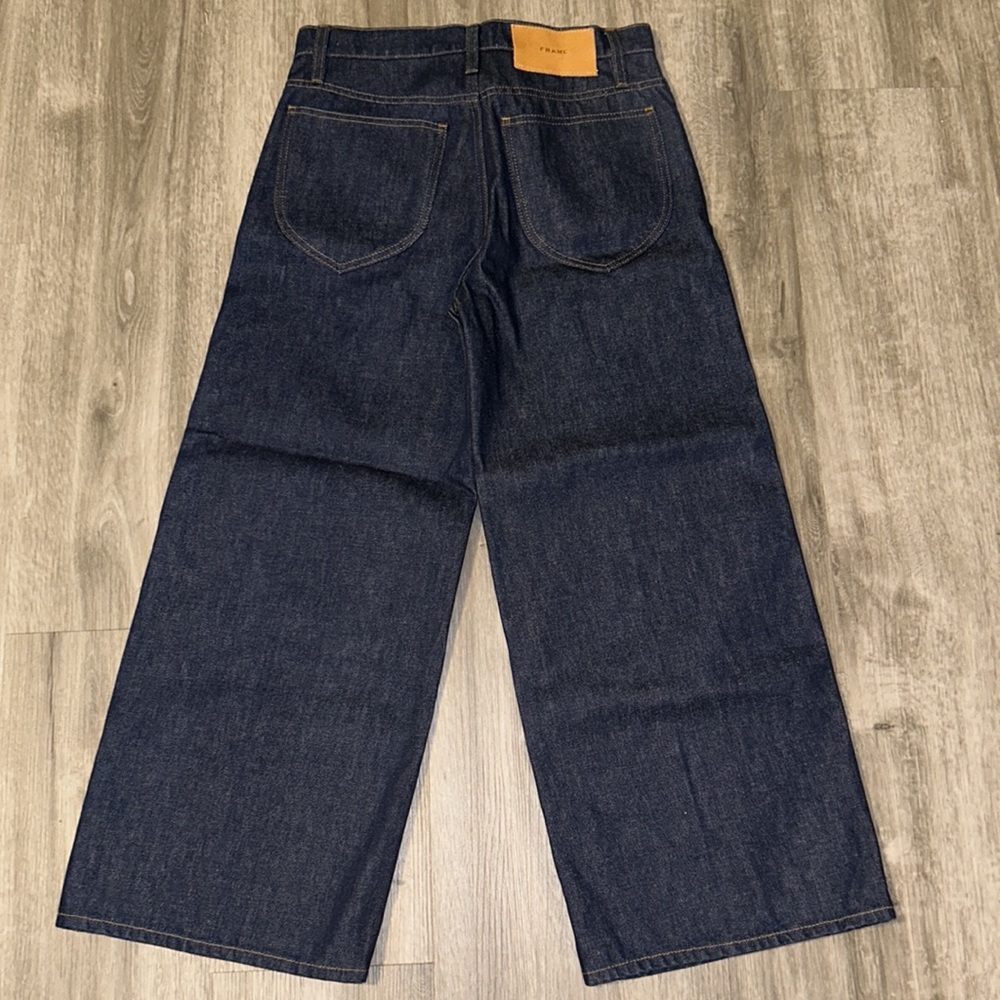 FRAME Le Italien Wide Leg Crop Jeans - Picture 5 of 11